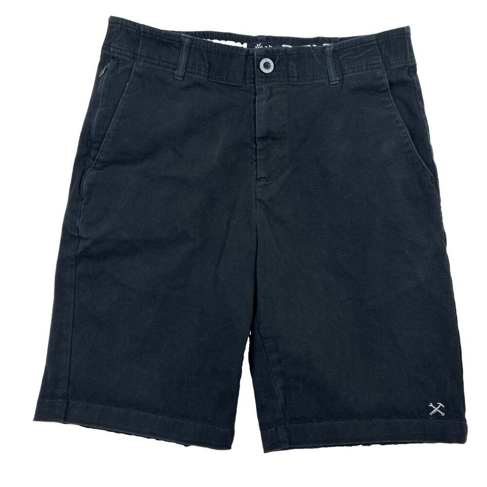 Dixxon D Flex Stretch Cotton Blend Mens Size 32 Black Chino Shorts